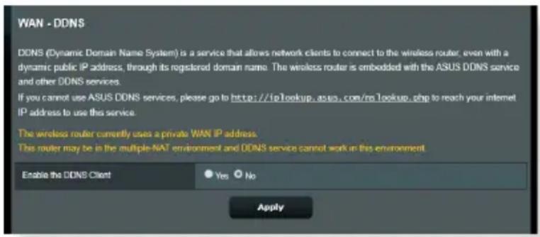 ASUS RT-BE58U - Service DDNS - 1