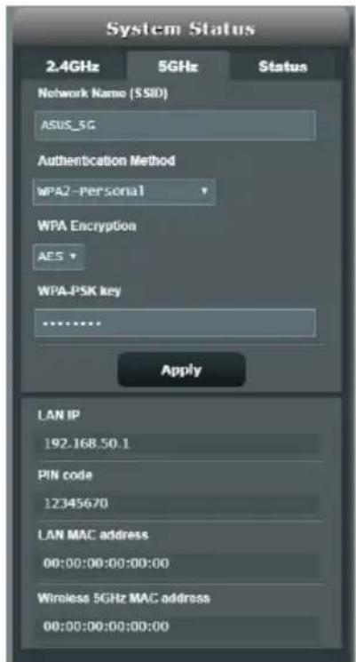 ASUS RT-BE58U - Pour configurer les paramètres de sécurité WiFi : - 2