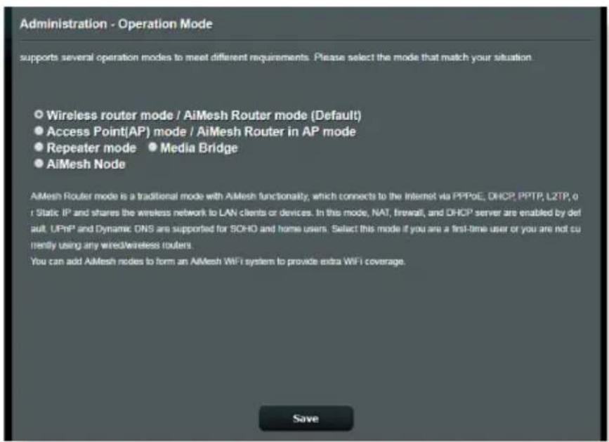 ASUS RT-BE58U - Mode de fonctionnement - 1