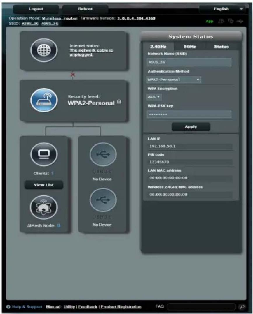 ASUS RT-BE58U - Utiliser la carte du réseau - 1
