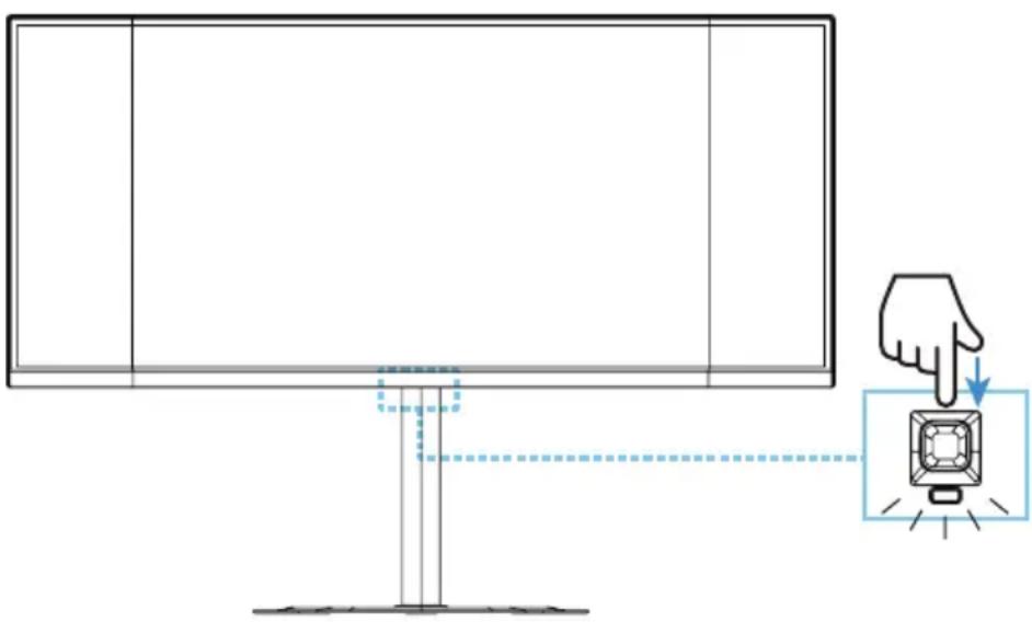 GIGABYTE G34WQCP - Mise sous tension - 1