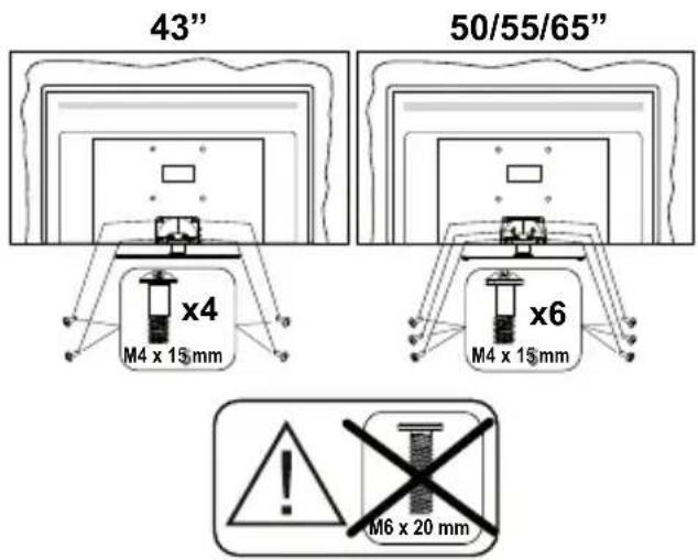 PANASONIC TB-43W63AE9 - Jalustan asennus - 3
