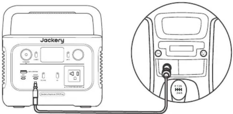 Jackery Explorer 300 Plus - Recharge dans la voiture - 1