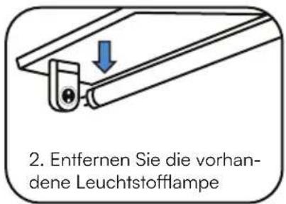 V-TAC VT-152 - Installation und Austausch der Leuchtstofflampe (einzelner magnetischer Vorschaltkreis) - 3