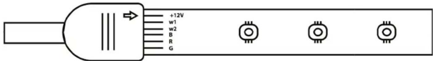 V-TAC VT-5050 - INSTRUCTIONS ET FONCTIONS IMPORTANTES COMMENT CONNECTER LE CONTRÔLEUR À LA RÉGLETTE - 1