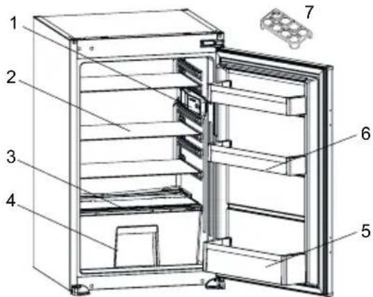 INDESIT INS 9312 - DESCRIPTION DE L'APPAREIL - 1