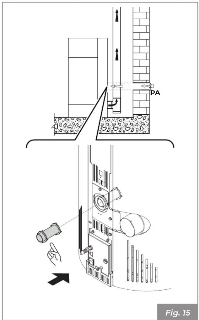 Palazzetti Ecofire Nina 8 air - Prelievo dell'aria comburente in ambiente - 1