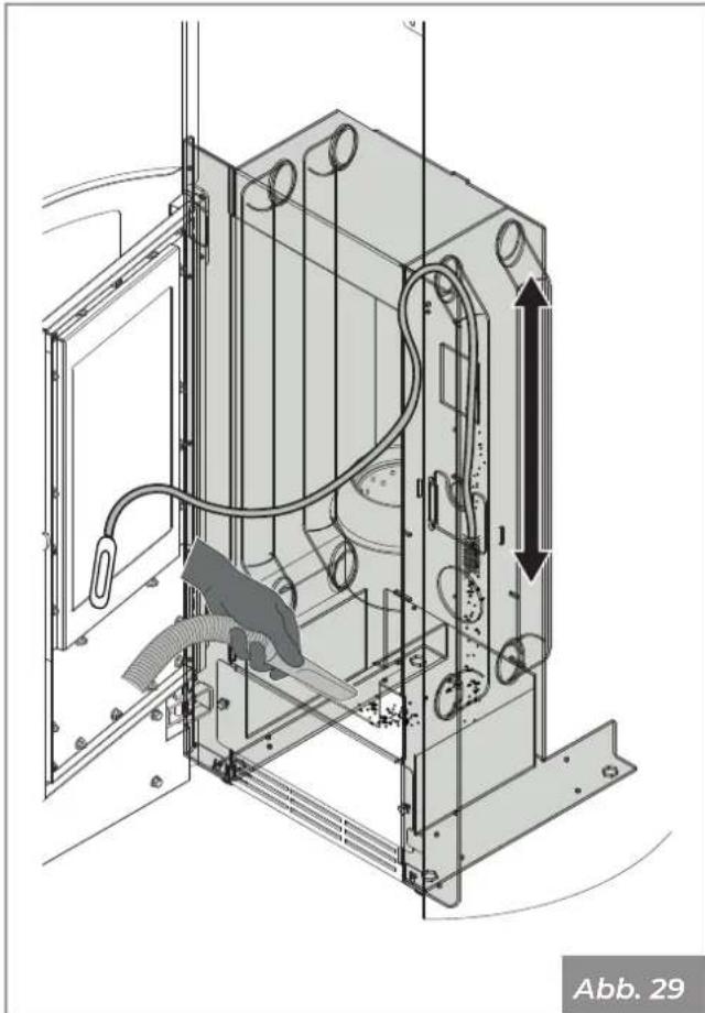 Palazzetti Ecofire Nina 8 air - Wartung des Rauchgassammlers - 1