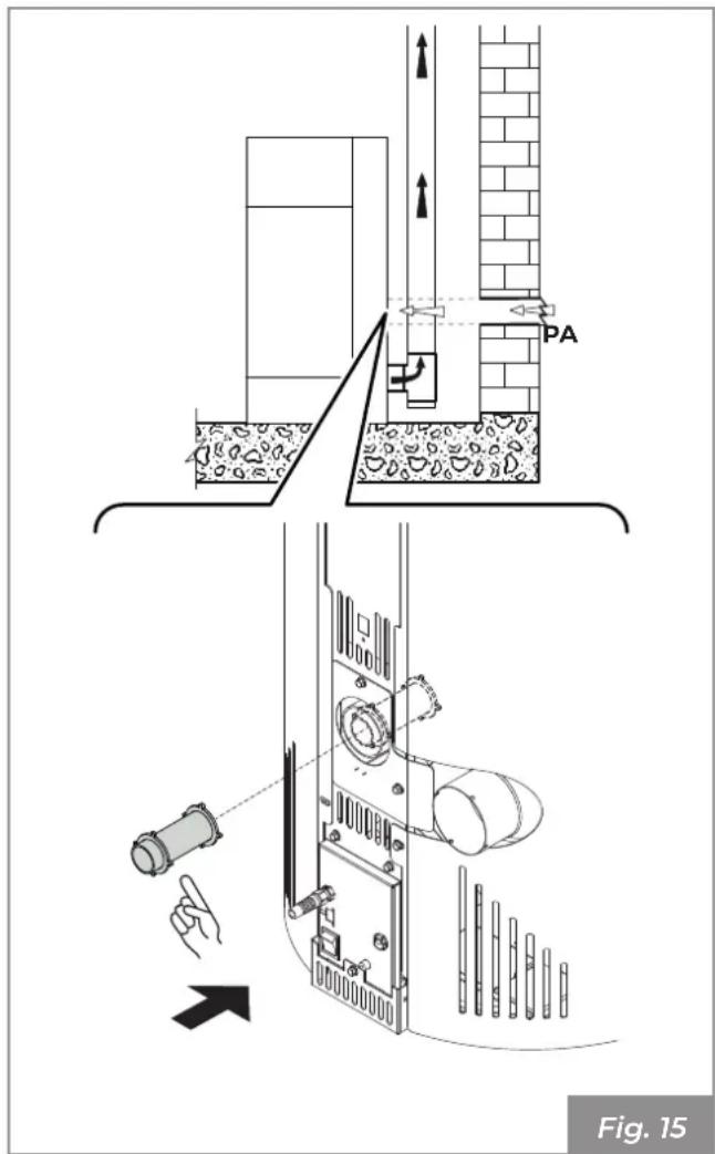 Palazzetti Ecofire Nina 8 air - Extracción de aire comburente en el ambiente - 1
