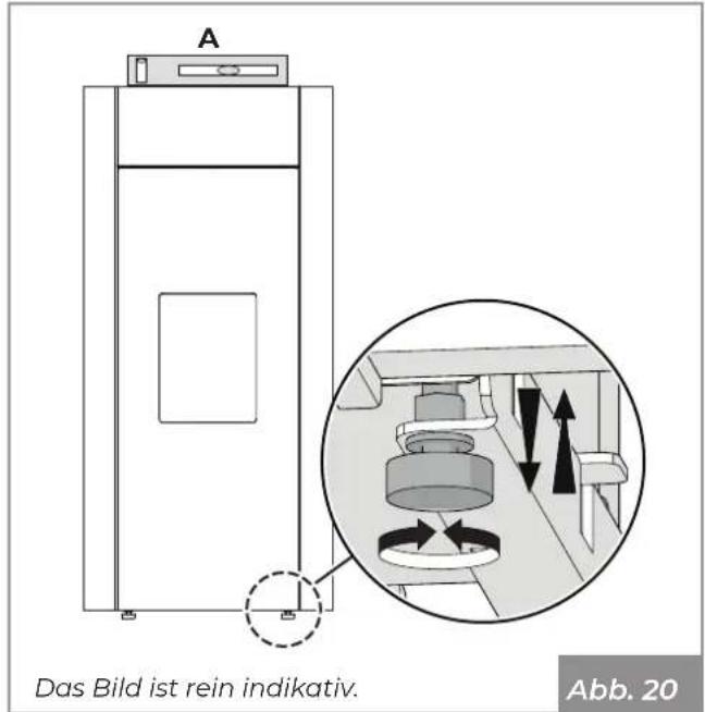 Palazzetti Ecofire Melita - Nivellierung des Geräts - 1