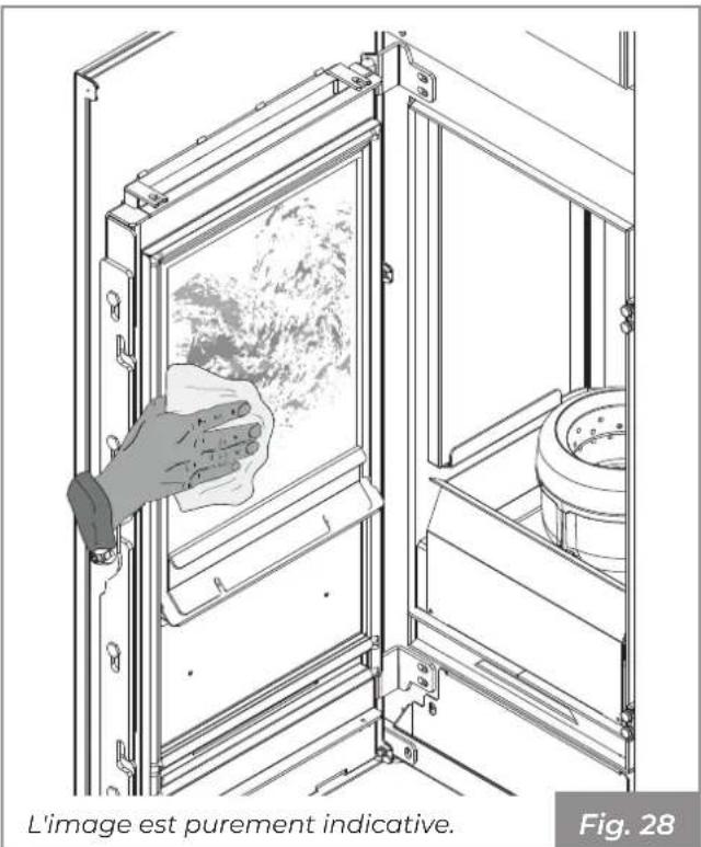 Palazzetti Ecofire Melita - Nettoyage de la vitre - 2