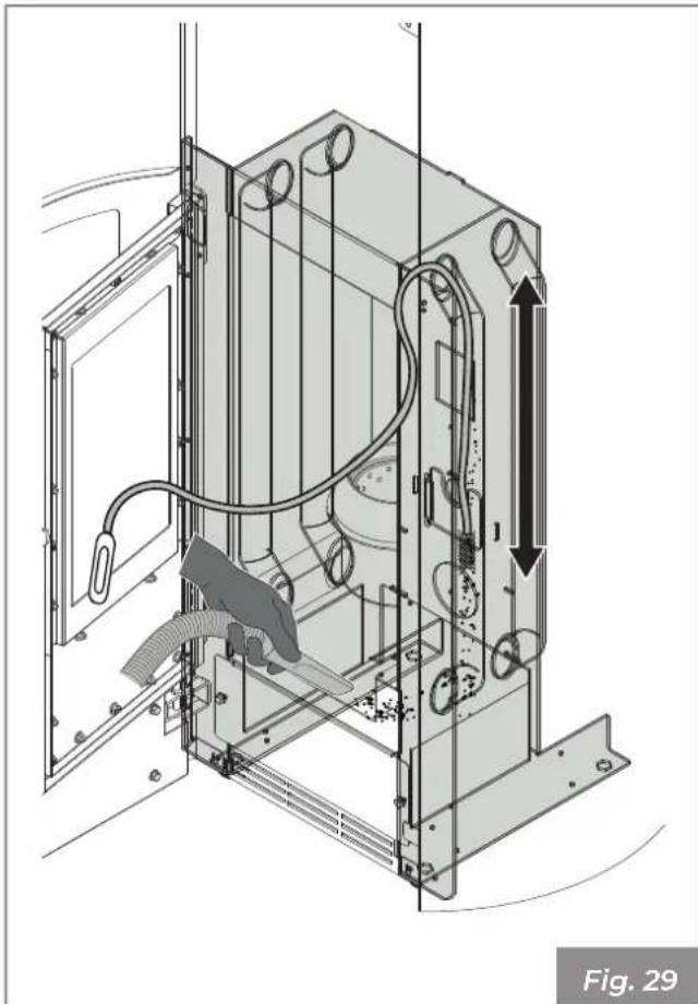 Palazzetti Ecofire Melita - Maintenance of flue manifold - 1