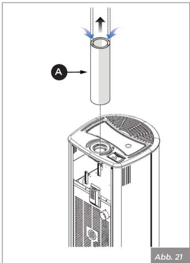 Palazzetti Ecofire Marianne 9 air - Koaxiales Rohr - 1