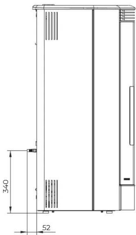 Palazzetti Ecofire Marianne 9 air - Dimensions - 2