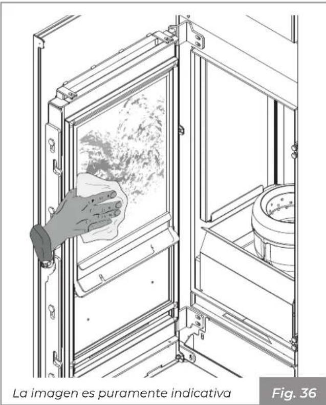 Palazzetti Ecofire Marianne 9 air - Limpieza del vidrio - 2