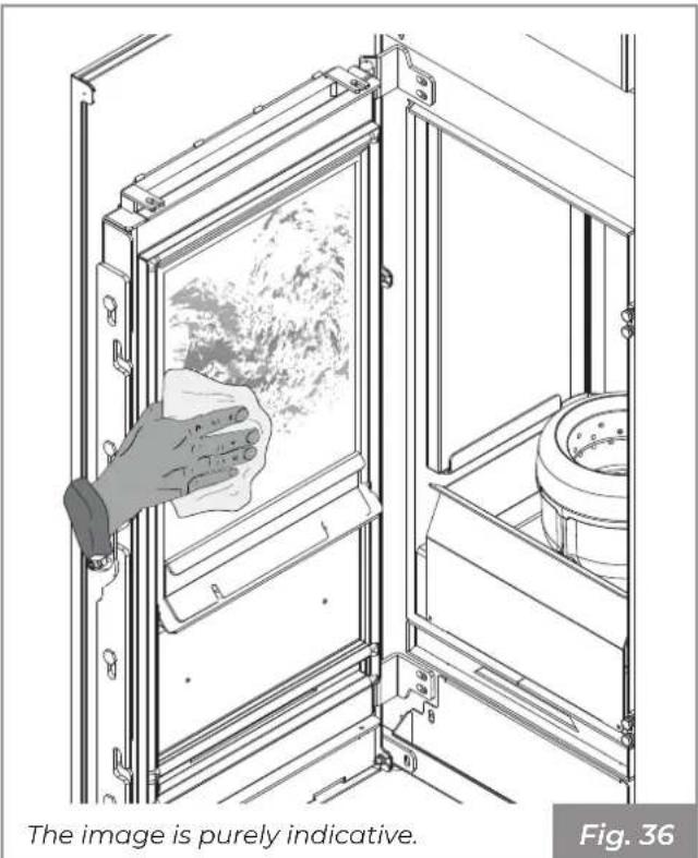 Palazzetti Ecofire Marianne 9 air - Cleaning the glass - 2