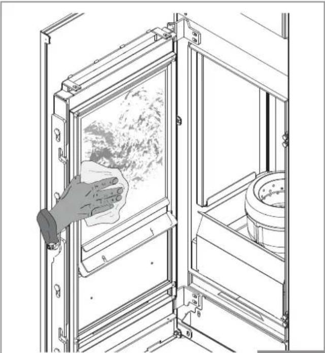 Palazzetti Ecofire Marianne 9 air - Nettoyage de la vitre - 2
