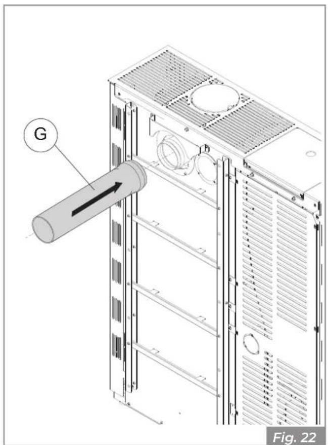 Palazzetti Ecofire Michelle 8 air - Rear smoke outlet - 3