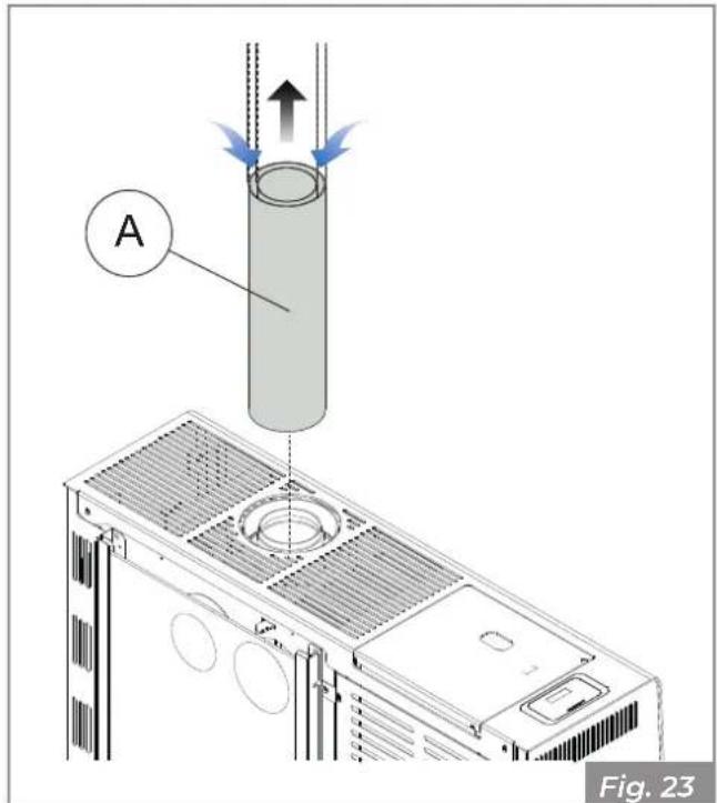 Palazzetti Ecofire Michelle 8 air - Coaxial pipe - 1