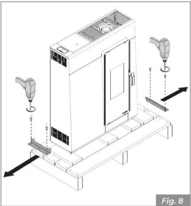 Palazzetti Ecofire Michelle 8 air - Removal from the transport pallet - 1