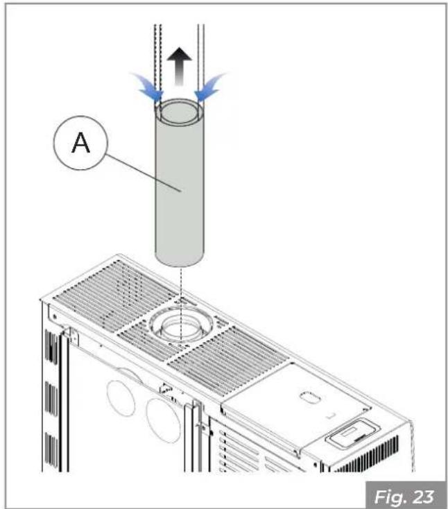 Palazzetti Ecofire Michelle 8 air - Tube coaxial - 1