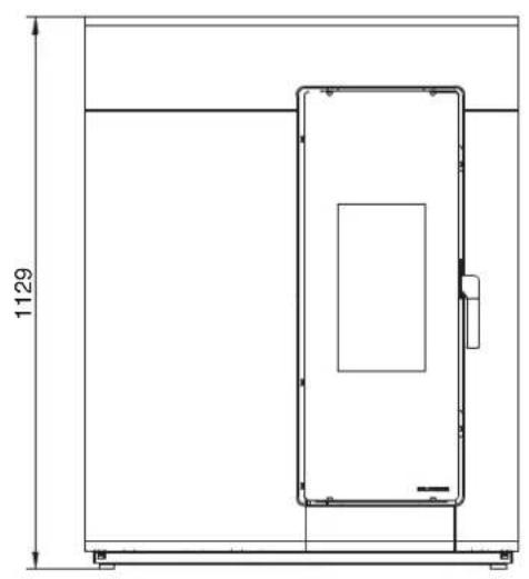 Palazzetti Ecofire Michelle 8 air - Dimensions - 1