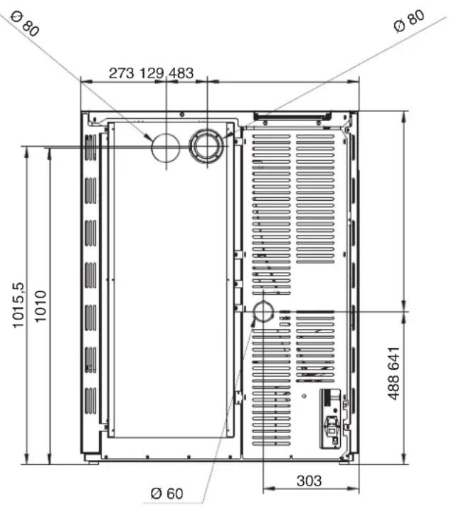 Palazzetti Ecofire Michelle 8 air - Dimensioni - 4