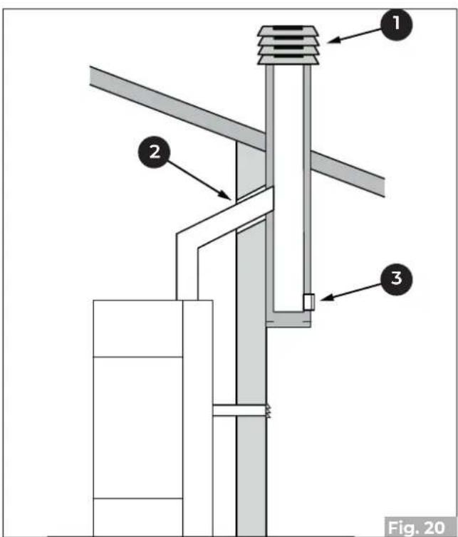 Palazzetti Ecofire Emily 9 Pro2 - Roof exhaust with traditional fireplace - 1