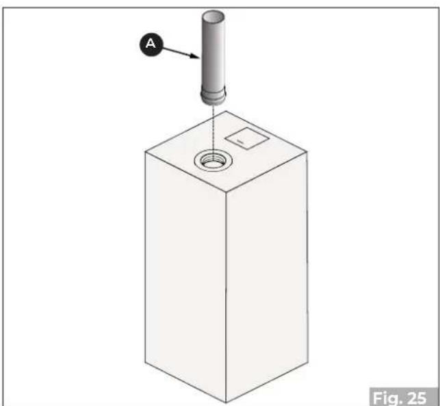 Palazzetti Ecofire Emily 9 Pro2 - Tube à simple paroi et prise d'air dans la pièce - 1