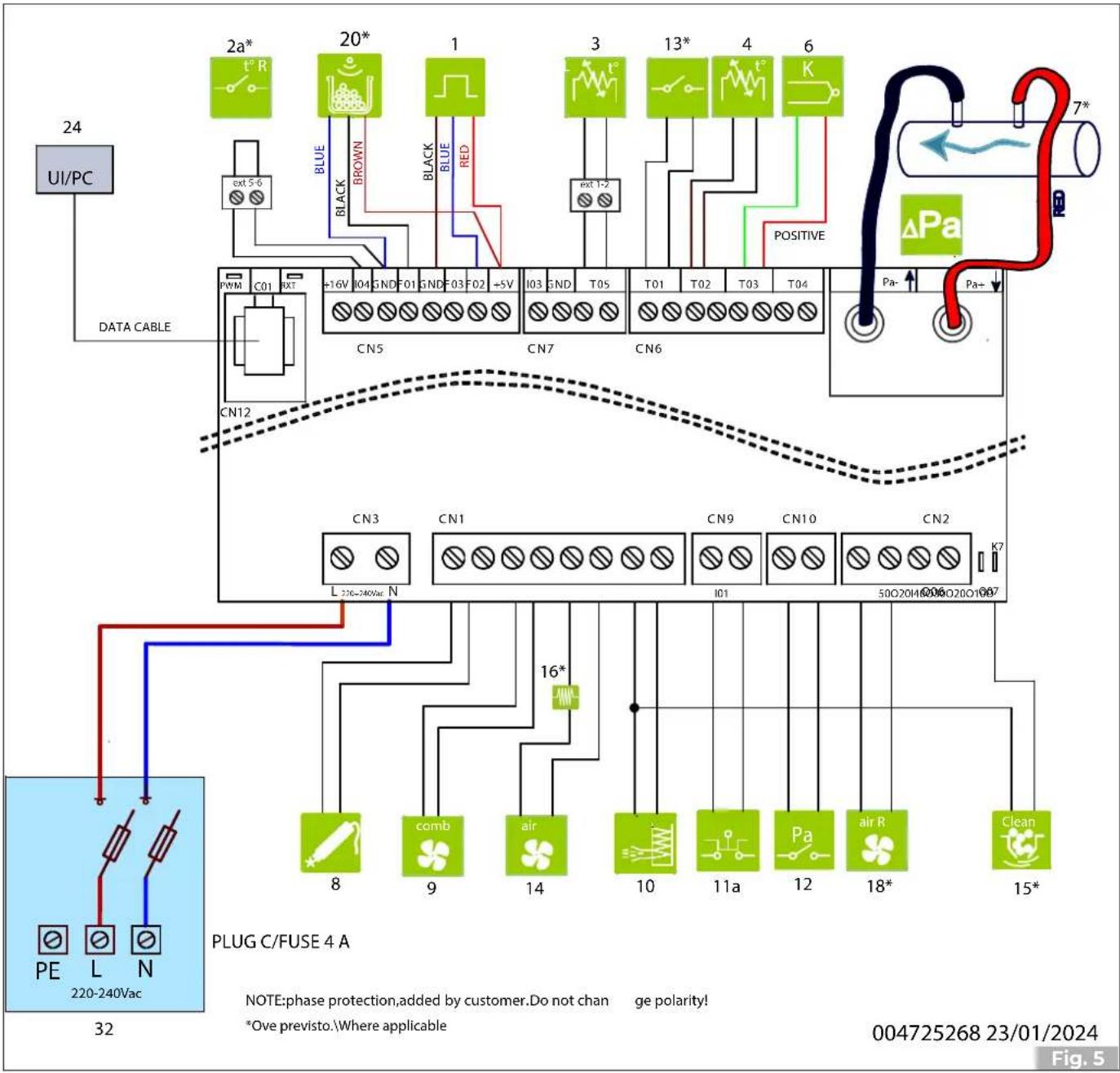 Palazzetti Ecofire Emily 9 US Pro2 - Wiring diagram - 1
