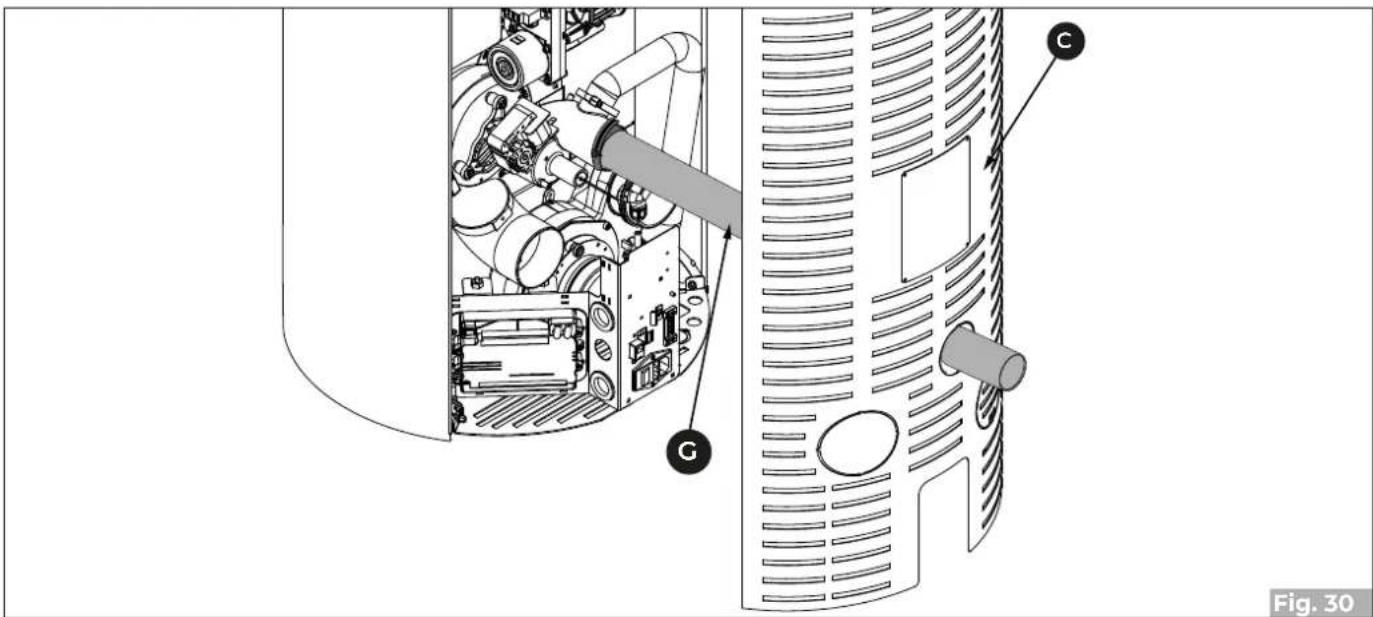 Palazzetti Ecofire Emily 9 US Pro2 - Single-wall pipe and air intake connected to the outside - 2