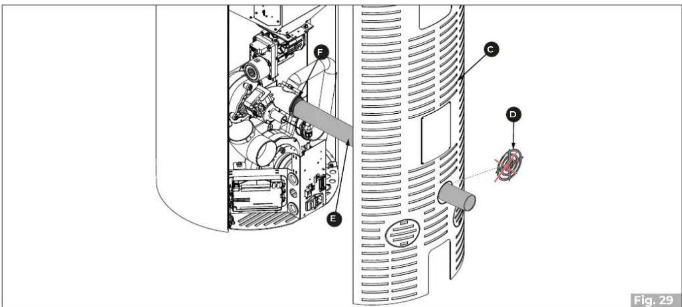 Palazzetti Ecofire Emily 9 US Pro2 - Single-wall pipe and air intake connected to the outside - 1