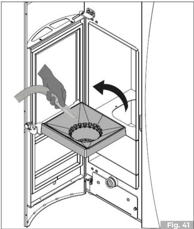 Palazzetti Ecofire Emily 9 US Pro2 - Cleaning the inside of the firebox - 2