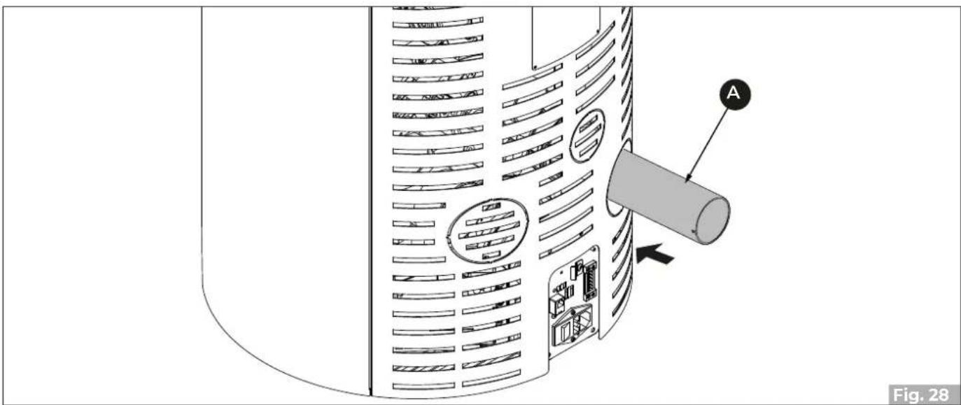 Palazzetti Ecofire Emily 9 US Pro2 - Single-wall pipe and air intake in room - 1