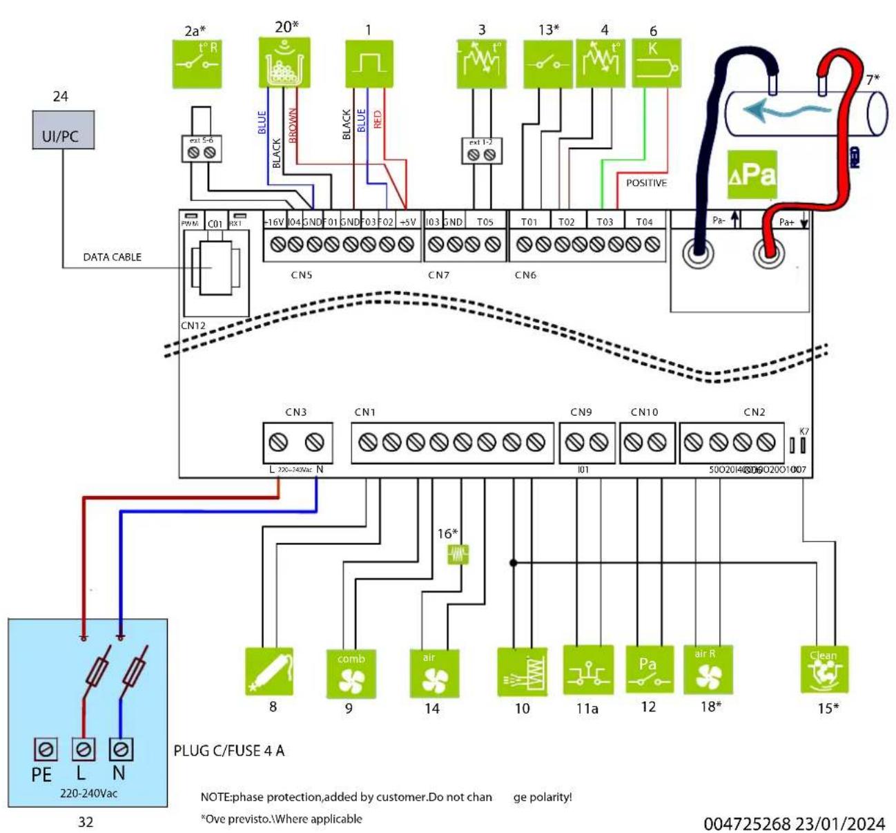 Palazzetti Ecofire Emily 9 US Pro2 - Plaque signalétique - 1
