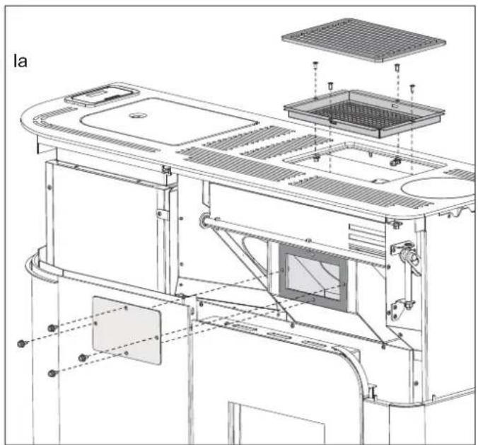 Palazzetti Ecofire Ginger 9 air - ACCESO AL EXTRACTOR DE HUMOS - 1