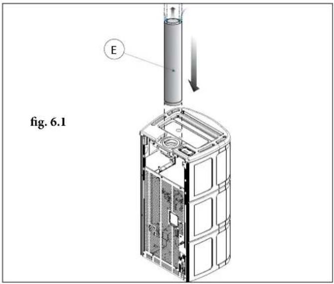 Palazzetti Ecofire Anna US 9 Pro 2 air - SINGLE WALL PIPE AND OUTSIDE AIR CONNECTION - 1