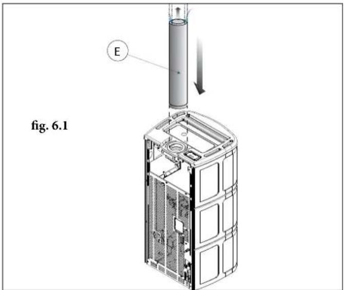 Palazzetti Ecofire Anna US 9 Pro 2 air - TUBO MONOPARED Y TOMA DE AIRE CANALIZADA AL EXTERIOR - 1
