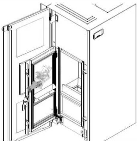 Palazzetti Ecofire Dadò Idro 9N water - Cleaning the glass - 1