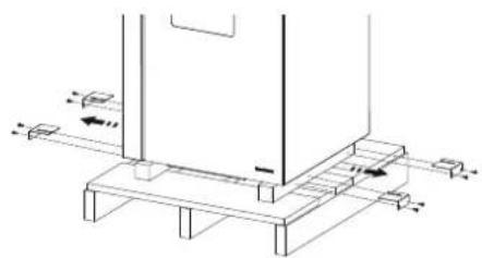 Palazzetti Ecofire Dadò Idro 9N water - Entfernen der Transportpalette - 1