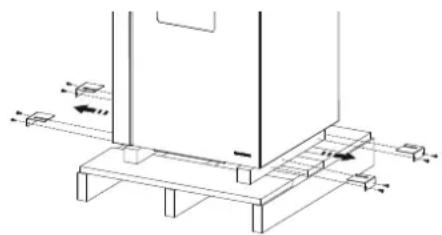 Palazzetti Ecofire Dadò Idro 9N water - Removal of the transport pallet - 1