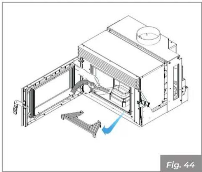 Palazzetti Ecofire for building in A70 air - Pulizia interna del focolare - 5