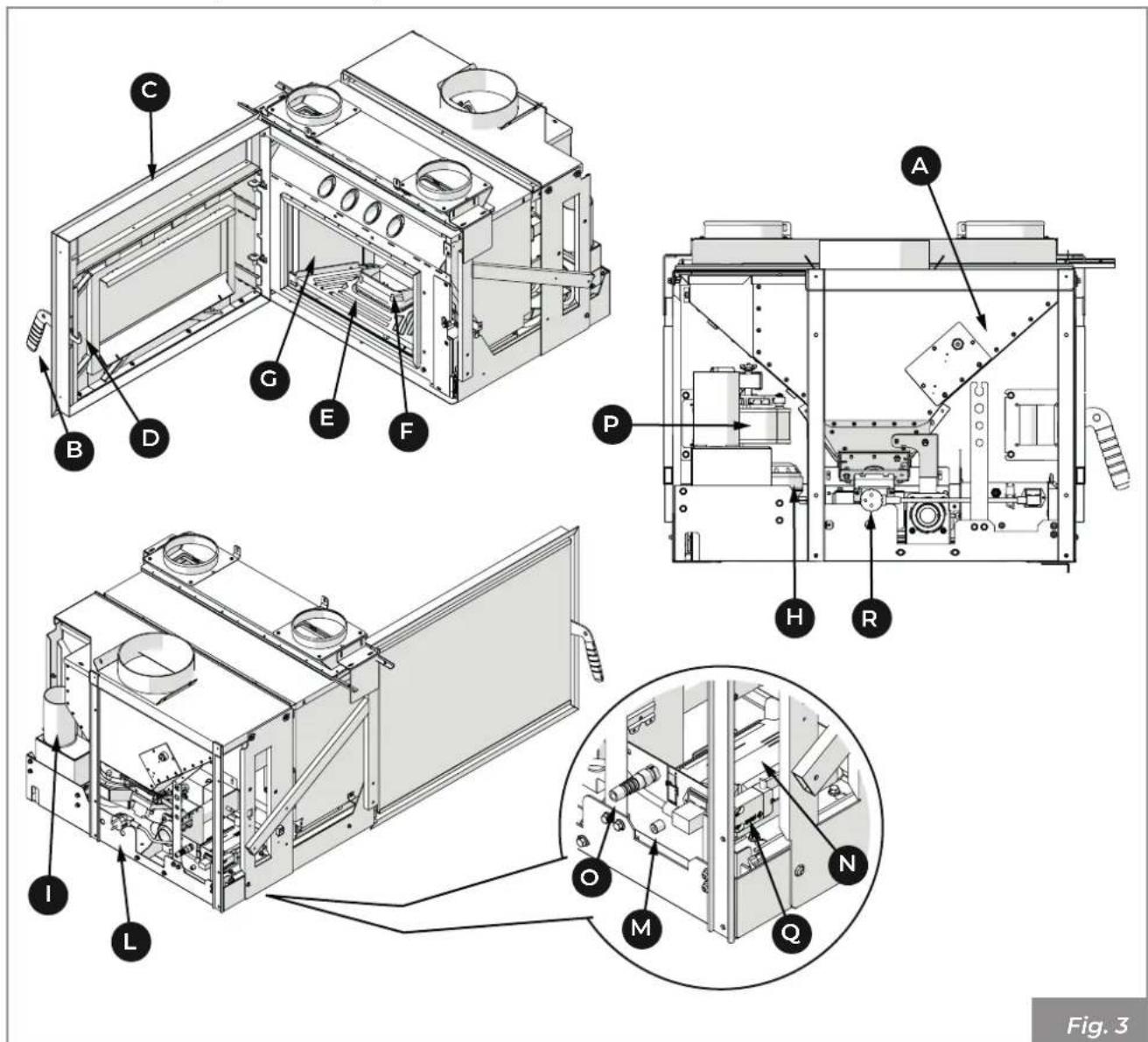 Palazzetti Ecofire for building in A70 air - Descripción - 1