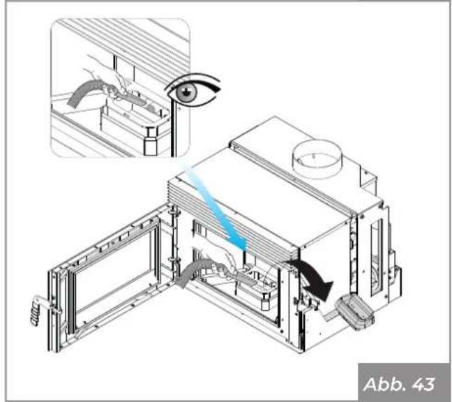 Palazzetti Ecofire for building in A70 air - Innenreinigung des Feueraums - 3