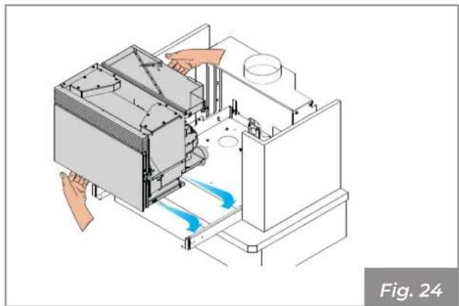 Palazzetti Ecofire for building in A70 air - Posizionamento generatore sanza piedistallo - 2