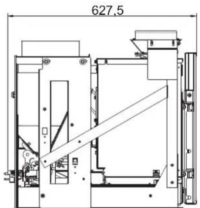 Palazzetti Ecofire for building in A70 air - Dimensions - 6