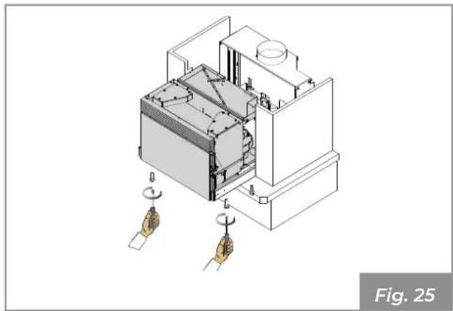 Palazzetti Ecofire for building in A70 air - Posizionamento generatore sanza piedistallo - 3