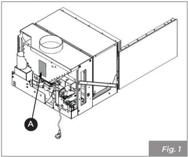 Palazzetti Ecofire for building in A70 air - Serial plate - 1