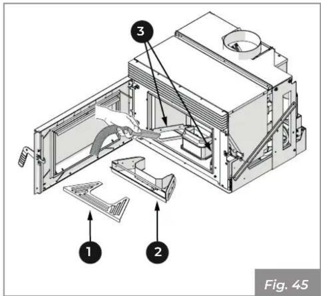 Palazzetti Ecofire for building in A70 air - Pulizia interna del focolare - 6