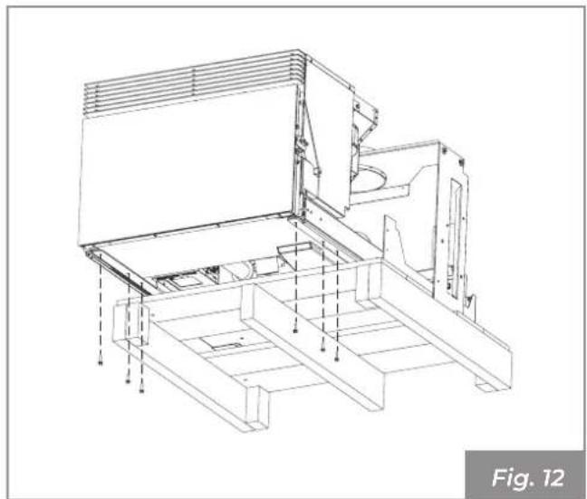 Palazzetti Ecofire for building in A70 air - - Rimozione alla paletta di trasporto - 3